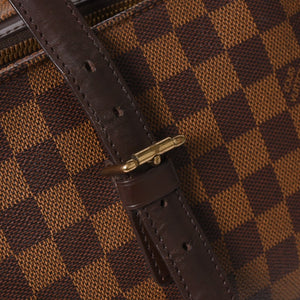 LOUIS VUITTON ルイヴィトン チェルシー トートバッグ N51119 ダミエエベヌキャンバス ブラウン ゴールド金具 美品 中古 4a005825