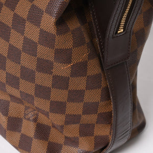LOUIS VUITTON ルイヴィトン チェルシー トートバッグ N51119 ダミエエベヌキャンバス ブラウン ゴールド金具 美品 中古 4a005825