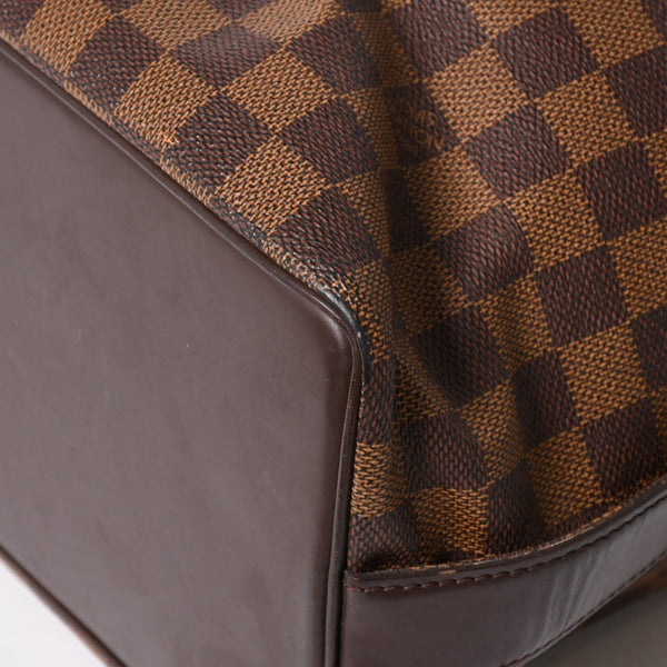 LOUIS VUITTON ルイヴィトン チェルシー トートバッグ N51119 ダミエエベヌキャンバス ブラウン ゴールド金具 美品 中古 4a005825