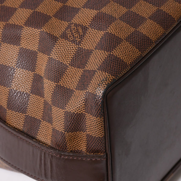 LOUIS VUITTON ルイヴィトン チェルシー トートバッグ N51119 ダミエエベヌキャンバス ブラウン ゴールド金具 美品 中古 4a005825