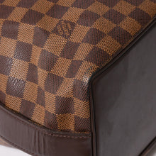 将图片加载到图库查看器中。 LOUIS VUITTON ルイヴィトン チェルシー トートバッグ N51119 ダミエエベヌキャンバス ブラウン ゴールド金具 美品 中古 4a005825