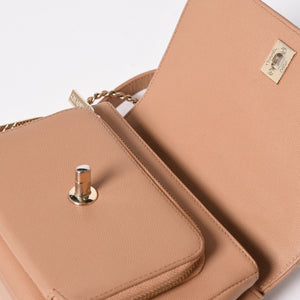 極美品 CHANEL シャネル ビジネスアフィニティ チェーンショルダーバッグ 25番台 ココマーク A93607 キャビアスキン ゴールド金具 中古 4a005875