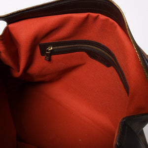 LOUIS VUITTON ルイヴィトン チェルシー トートバッグ N51119 ダミエエベヌキャンバス ブラウン ゴールド金具 美品 中古 4a005825