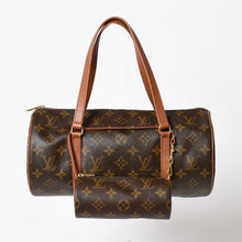 将图片加载到图库查看器中。 極美品 LOUIS VUITTON ルイヴィトン パピヨン30 GM ハンドバッグ M51365 モノグラム ゴールド金具 筒型 中古 4a005807