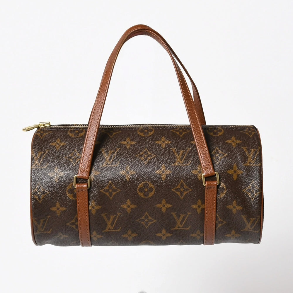 極美品 LOUIS VUITTON ルイヴィトン パピヨン26 ハンドバッグ M51366 モノグラム ブラウン レザー ゴールド金具 旧型 中古 4a005790