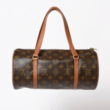 将图片加载到图库查看器中。 極美品 LOUIS VUITTON ルイヴィトン パピヨン30 GM ハンドバッグ M51365 モノグラム ゴールド金具 筒型 中古 4a005807