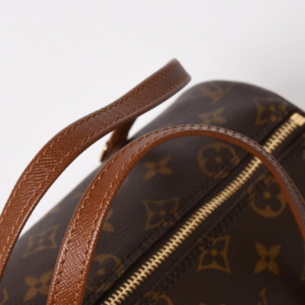 極美品 LOUIS VUITTON ルイヴィトン パピヨン26 ハンドバッグ M51366 モノグラム ブラウン レザー ゴールド金具 旧型 中古 4a005790