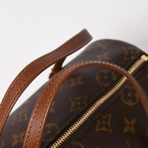 極美品 LOUIS VUITTON ルイヴィトン パピヨン26 ハンドバッグ M51366 モノグラム ブラウン レザー ゴールド金具 旧型 中古 4a005790