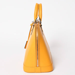 極美品 LOUIS VUITTON ルイヴィトン アルマ ハンドバッグ M52419 エピレザー タッシリイエロー シルバー金具 中古 4a005818