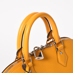極美品 LOUIS VUITTON ルイヴィトン アルマ ハンドバッグ M52419 エピレザー タッシリイエロー シルバー金具 中古 4a005818