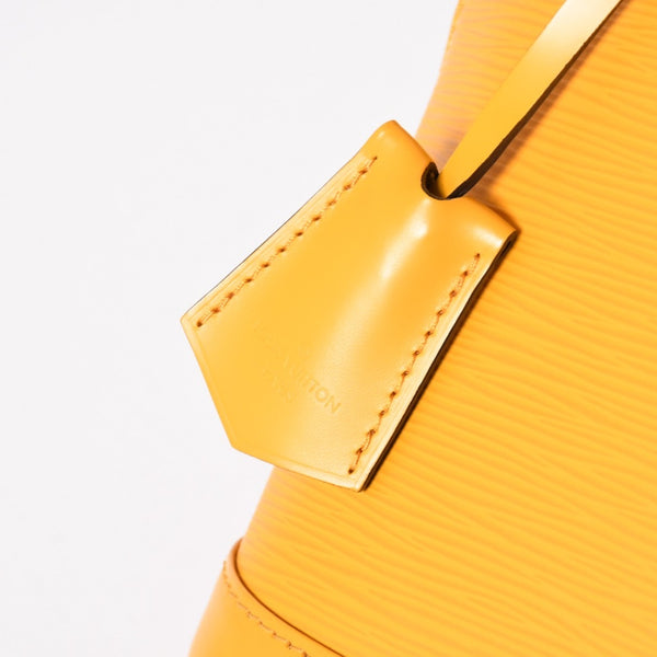 極美品 LOUIS VUITTON ルイヴィトン アルマ ハンドバッグ M52419 エピレザー タッシリイエロー シルバー金具 中古 4a005818