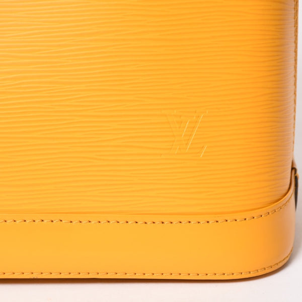 極美品 LOUIS VUITTON ルイヴィトン アルマ ハンドバッグ M52419 エピレザー タッシリイエロー シルバー金具 中古 4a005818