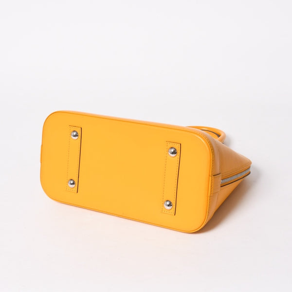 極美品 LOUIS VUITTON ルイヴィトン アルマ ハンドバッグ M52419 エピレザー タッシリイエロー シルバー金具 中古 4a005818