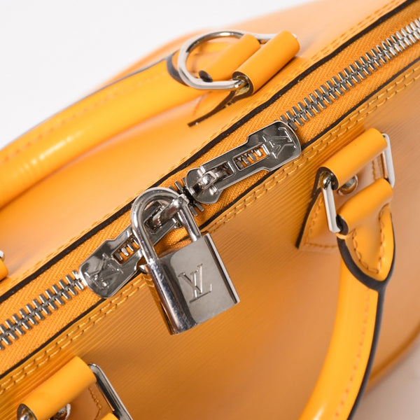 極美品 LOUIS VUITTON ルイヴィトン アルマ ハンドバッグ M52419 エピレザー タッシリイエロー シルバー金具 中古 4a005818