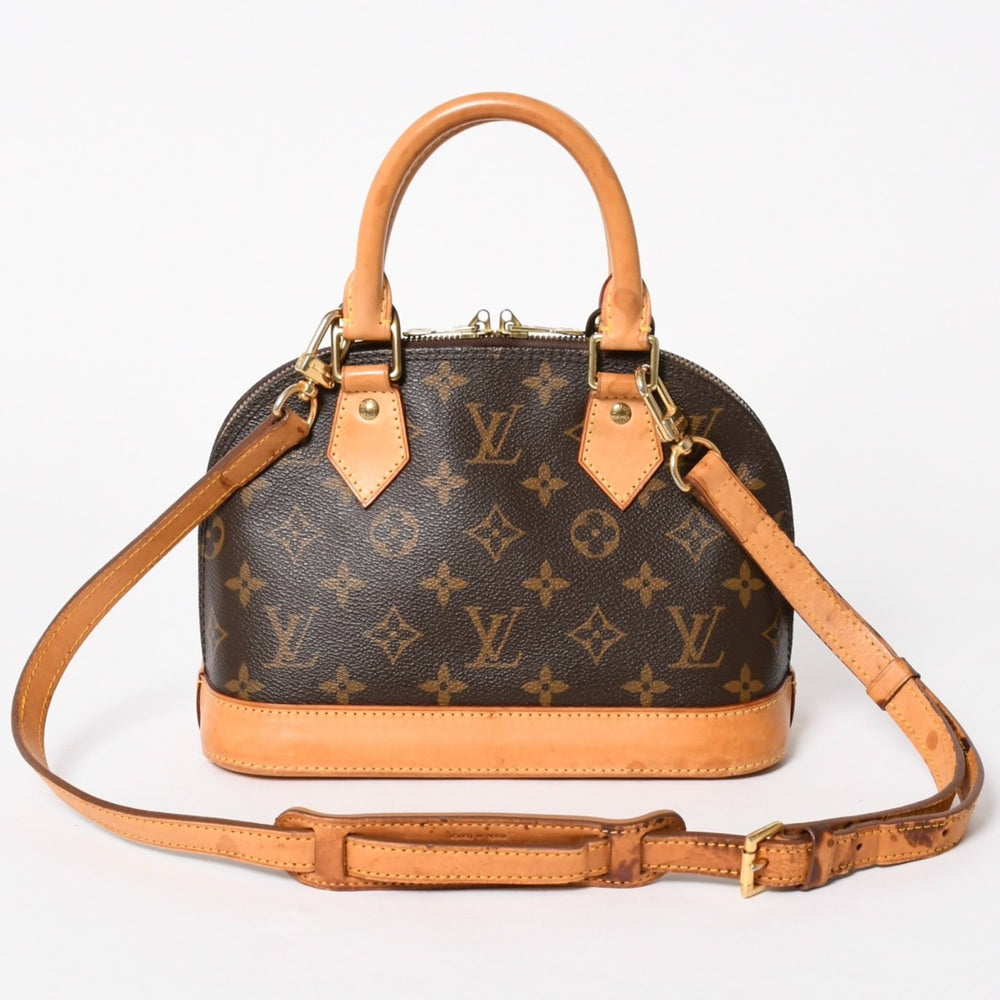 LOUIS VUITTON ルイヴィトン アルマBB 2WAY ハンドバッグ ショルダーバッグ M53152 ブラウン モノグラムキャンバス 良品 中古 4a005814