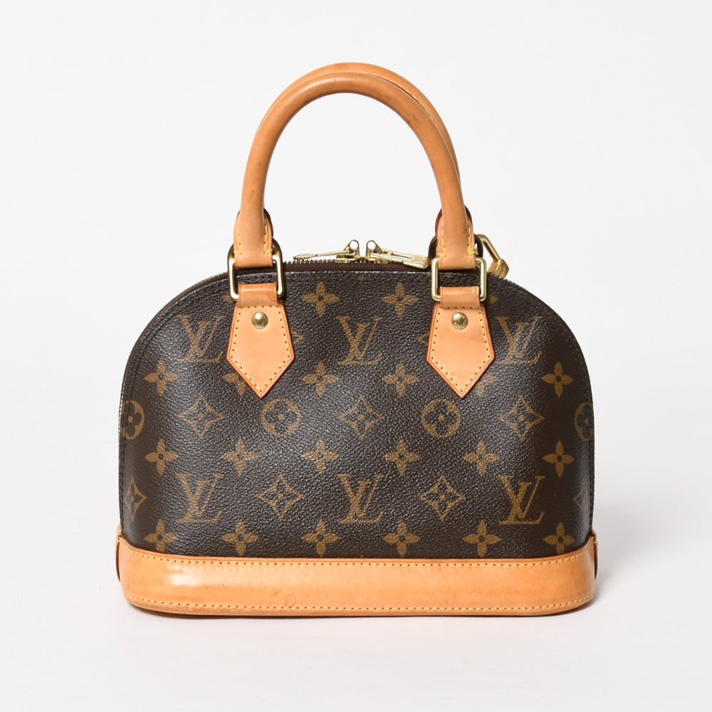 LOUIS VUITTON ルイヴィトン アルマBB 2WAY ハンドバッグ ショルダーバッグ M53152 ブラウン モノグラムキャンバス 良品 中古 4a005814