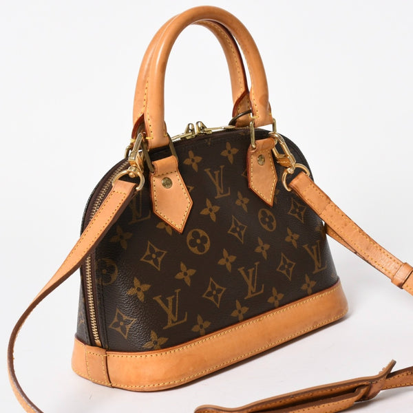 LOUIS VUITTON ルイヴィトン アルマBB 2WAY ハンドバッグ ショルダーバッグ M53152 ブラウン モノグラムキャンバス 良品 中古 4a005814