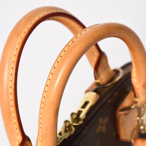 LOUIS VUITTON ルイヴィトン アルマBB 2WAY ハンドバッグ ショルダーバッグ M53152 ブラウン モノグラムキャンバス 良品 中古 4a005814
