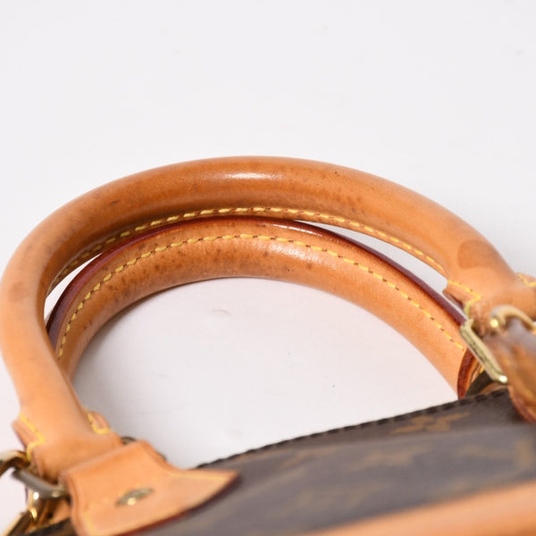 LOUIS VUITTON ルイヴィトン アルマBB 2WAY ハンドバッグ ショルダーバッグ M53152 ブラウン モノグラムキャンバス 良品 中古 4a005814