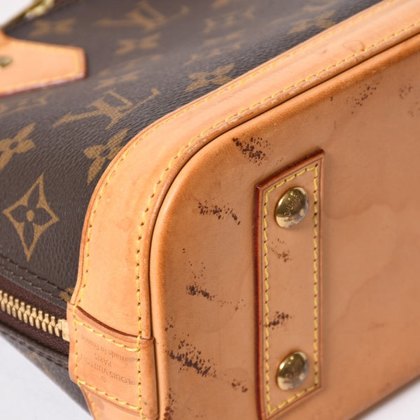 LOUIS VUITTON ルイヴィトン アルマBB 2WAY ハンドバッグ ショルダーバッグ M53152 ブラウン モノグラムキャンバス 良品 中古 4a005814