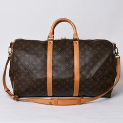 LOUIS VUITTON ルイヴィトン モノグラム キーポルバンドリエール50 ブラウン M41416 ボストンバッグ 美品 中古 4a000582