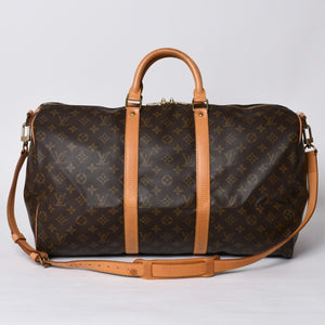 LOUIS VUITTON ルイヴィトン モノグラム キーポルバンドリエール50 ブラウン M41416 ボストンバッグ 美品 中古 4a000582