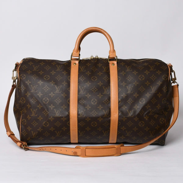 LOUIS VUITTON ルイヴィトン モノグラム キーポルバンドリエール50 ブラウン M41416 ボストンバッグ 美品 中古 4a000582