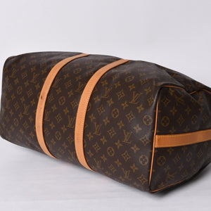 LOUIS VUITTON ルイヴィトン モノグラム キーポルバンドリエール50 ブラウン M41416 ボストンバッグ 美品 中古 4a000582