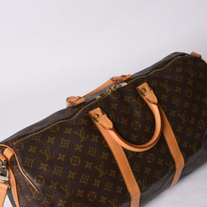 LOUIS VUITTON ルイヴィトン モノグラム キーポルバンドリエール50 ブラウン M41416 ボストンバッグ 美品 中古 4a000582