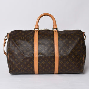 LOUIS VUITTON ルイヴィトン モノグラム キーポルバンドリエール50 ブラウン M41416 ボストンバッグ 美品 中古 4a000582