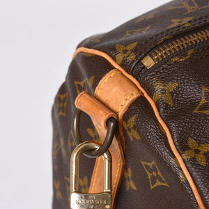 LOUIS VUITTON Keepall Bandouliere 60 Boston Bag M41412 Monogram PVC Tanned Leather Brown Good Condition Used 4a000579