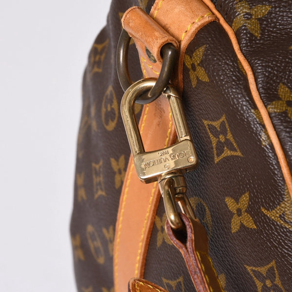 LOUIS VUITTON Keepall Bandouliere 60 Boston Bag M41412 Monogram PVC Tanned Leather Brown Good Condition Used 4a000579