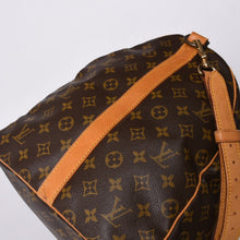 画像をギャラリービューアに読み込む, LOUIS VUITTON ルイヴィトン キーポルバンドリエール60 ボストンバッグ M41412 モノグラム PVC ヌメ革 ブラウン 美品 中古 4a000579