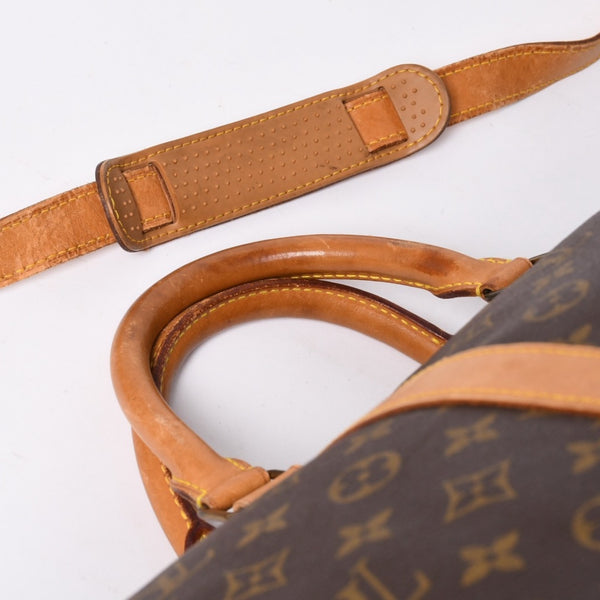 LOUIS VUITTON Keepall Bandouliere 60 Boston Bag M41412 Monogram PVC Tanned Leather Brown Good Condition Used 4a000579