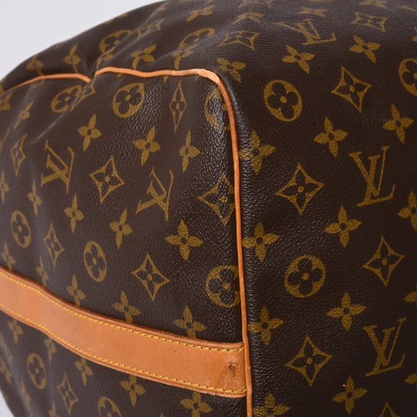 LOUIS VUITTON Keepall Bandouliere 60 Boston Bag M41412 Monogram PVC Tanned Leather Brown Good Condition Used 4a000579