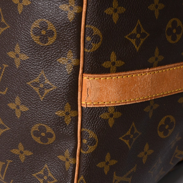 LOUIS VUITTON Keepall Bandouliere 60 Boston Bag M41412 Monogram PVC Tanned Leather Brown Good Condition Used 4a000579