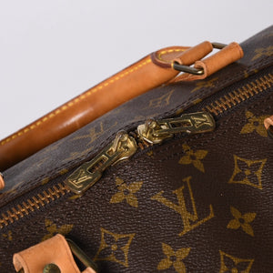 LOUIS VUITTON Keepall Bandouliere 60 Boston Bag M41412 Monogram PVC Tanned Leather Brown Good Condition Used 4a000579