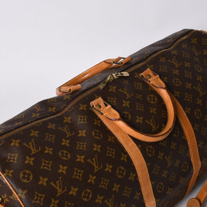 LOUIS VUITTON Keepall Bandouliere 60 Boston Bag M41412 Monogram PVC Tanned Leather Brown Good Condition Used 4a000579