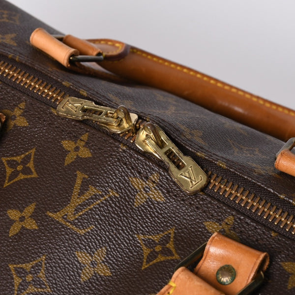 LOUIS VUITTON Keepall Bandouliere 60 Boston Bag M41412 Monogram PVC Tanned Leather Brown Good Condition Used 4a000579