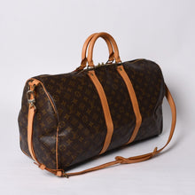 画像をギャラリービューアに読み込む, LOUIS VUITTON ルイヴィトン モノグラム キーポルバンドリエール50 ブラウン M41416 ボストンバッグ 美品 中古 4a000582