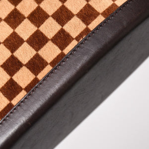 極美品 LOUIS VUITTON ルイヴィトン インパラ ハンドバッグ ハラコ ダミエソバージュ ブラウン ベージュ M92133 中古 4a005815