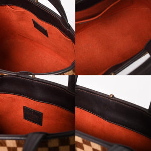 極美品 LOUIS VUITTON ルイヴィトン インパラ ハンドバッグ ハラコ ダミエソバージュ ブラウン ベージュ M92133 中古 4a005815
