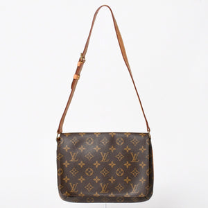 極美品 LOUIS VUITTON ルイヴィトン ミュゼットタンゴ ショルダーバック M51257 モノグラムキャンバス SP0091 ブラウン ゴールド金具 中古 4a005823