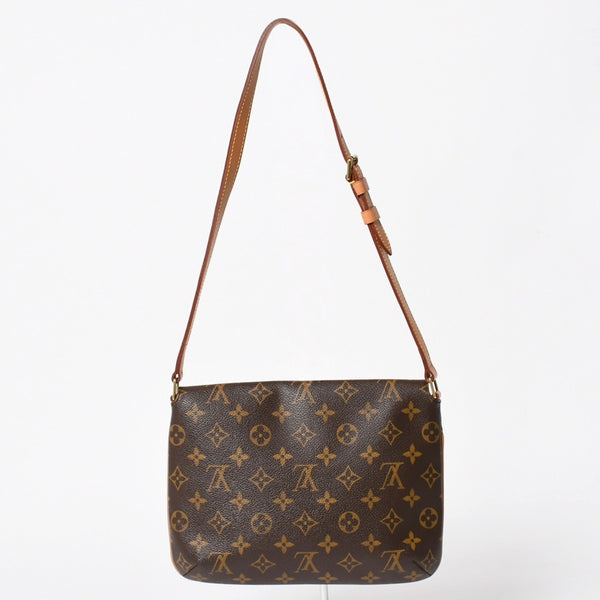 極美品 LOUIS VUITTON ルイヴィトン ミュゼットタンゴ ショルダーバック M51257 モノグラムキャンバス SP0091 ブラウン ゴールド金具 中古 4a005823