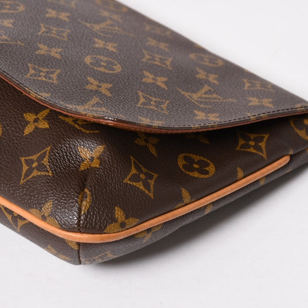 極美品 LOUIS VUITTON ルイヴィトン ミュゼットタンゴ ショルダーバック M51257 モノグラムキャンバス SP0091 ブラウン ゴールド金具 中古 4a005823