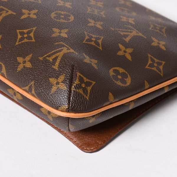 極美品 LOUIS VUITTON ルイヴィトン ミュゼットタンゴ ショルダーバック M51257 モノグラムキャンバス SP0091 ブラウン ゴールド金具 中古 4a005823