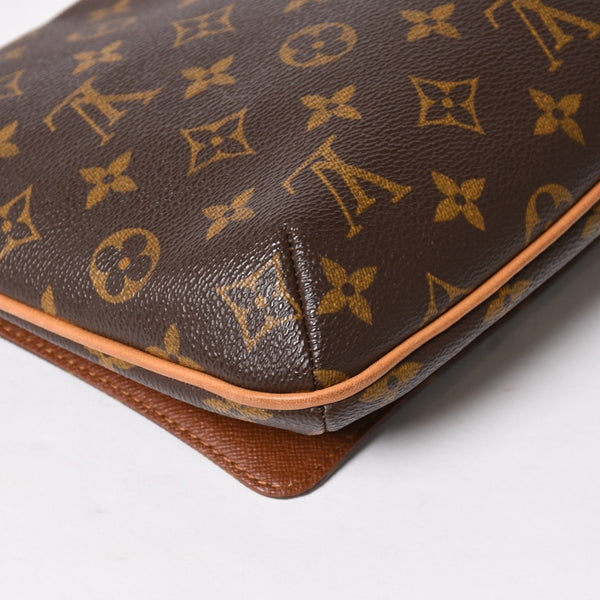 極美品 LOUIS VUITTON ルイヴィトン ミュゼットタンゴ ショルダーバック M51257 モノグラムキャンバス SP0091 ブラウン ゴールド金具 中古 4a005823
