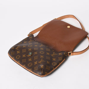 極美品 LOUIS VUITTON ルイヴィトン ミュゼットタンゴ ショルダーバック M51257 モノグラムキャンバス SP0091 ブラウン ゴールド金具 中古 4a005823