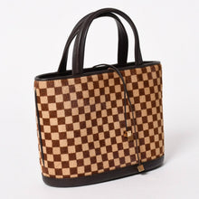 将图片加载到图库查看器中。 極美品 LOUIS VUITTON ルイヴィトン インパラ ハンドバッグ ハラコ ダミエソバージュ ブラウン ベージュ M92133 中古 4a005815