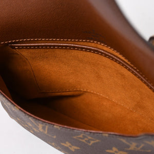 極美品 LOUIS VUITTON ルイヴィトン ミュゼットタンゴ ショルダーバック M51257 モノグラムキャンバス SP0091 ブラウン ゴールド金具 中古 4a005823